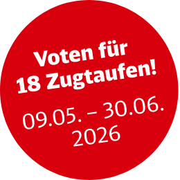Voten für 16 Zugtaufen